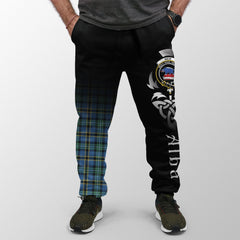 Weir Ancient Tartan Crest Jogger Sweatpants - Alba Celtic Style