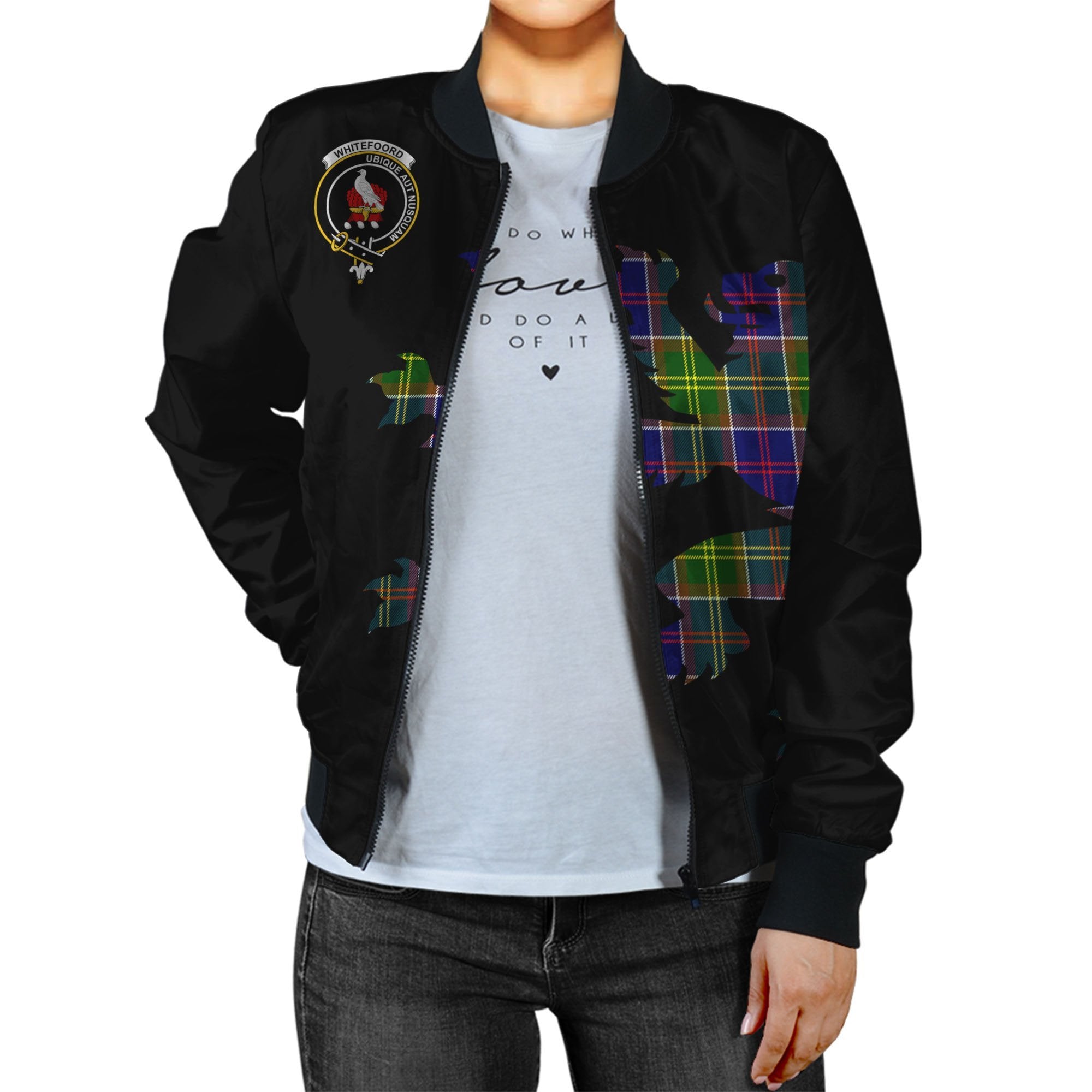 Whitefoord Tartan Bomber Jacket Lion & Thistle