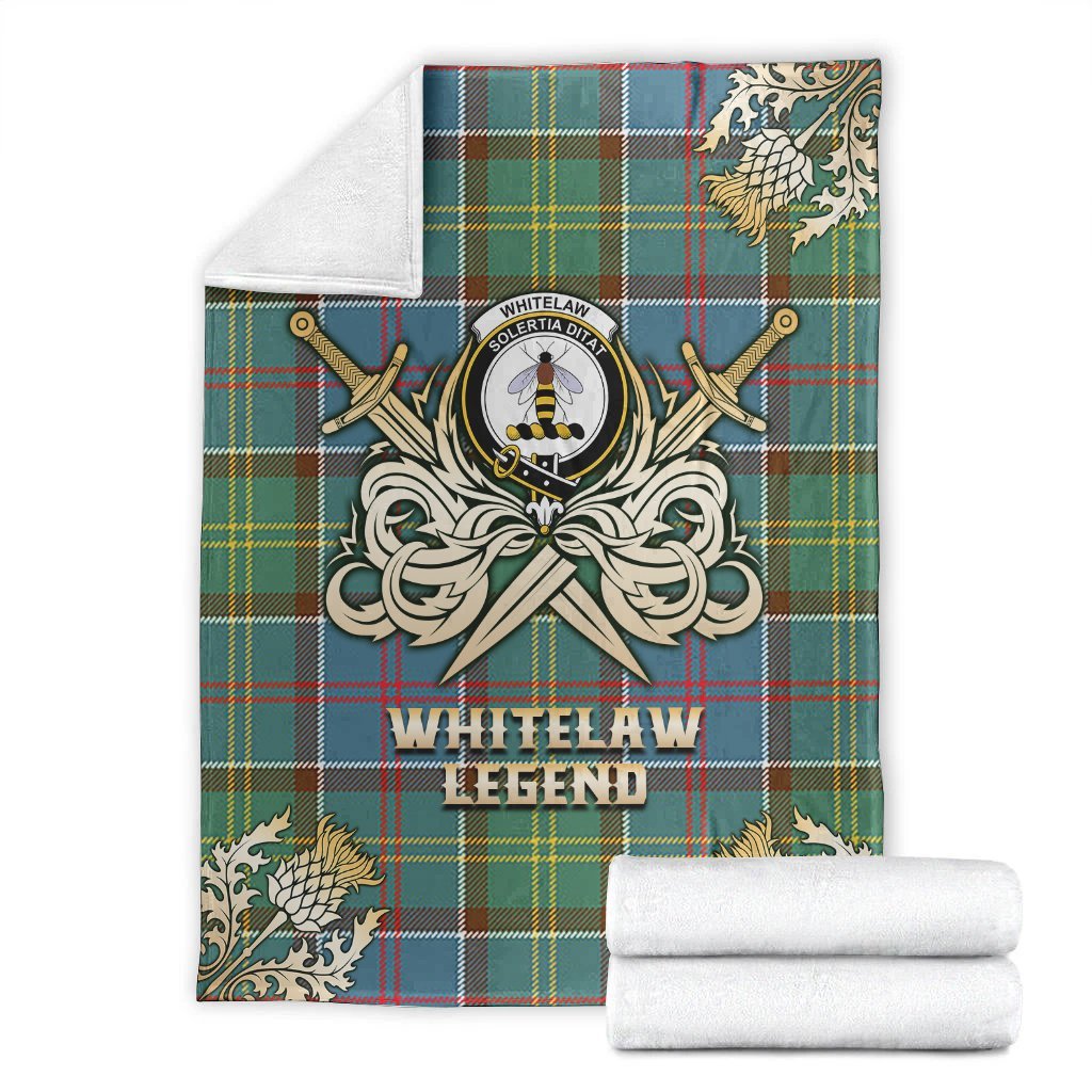 Whitelaw Tartan Gold Courage Symbol Blanket