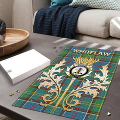 Whitelaw Tartan Crest Thistle Jigsaw Puzzles