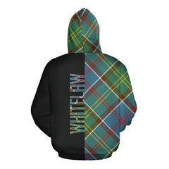 Whitelaw Tartan Hoodie Half of Me - Cross Style