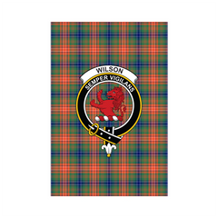 Wilson Ancient Tartan Crest Garden Flag