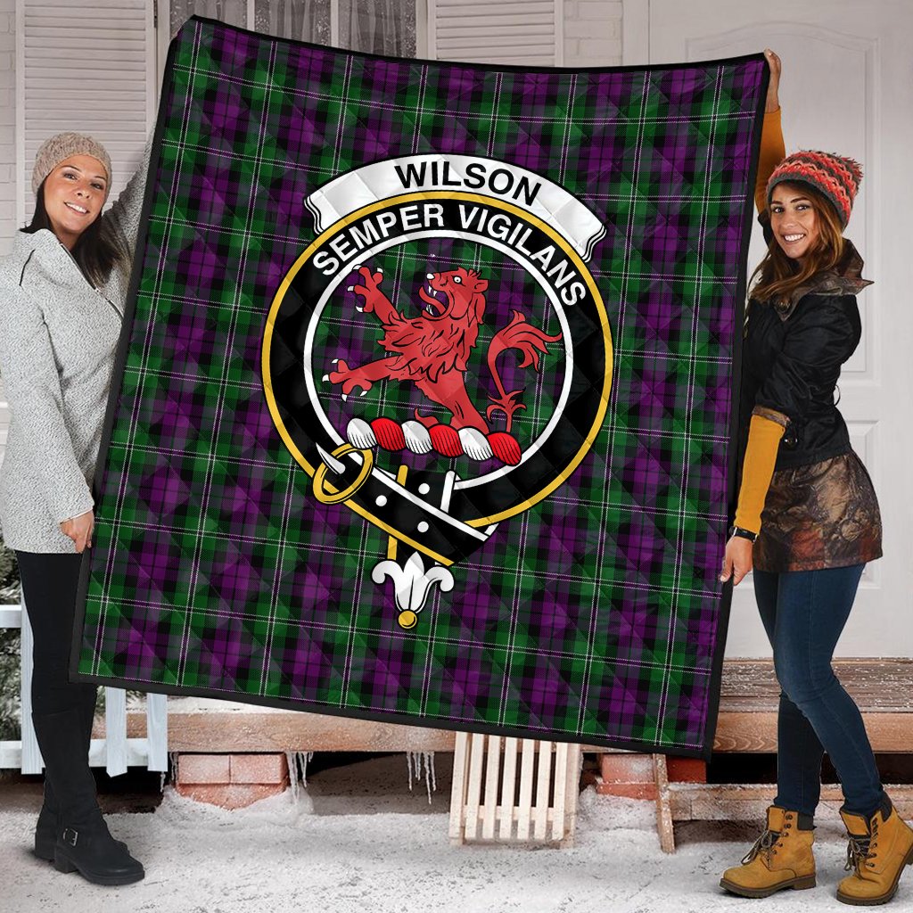 Wilson Tartan Crest Quilt