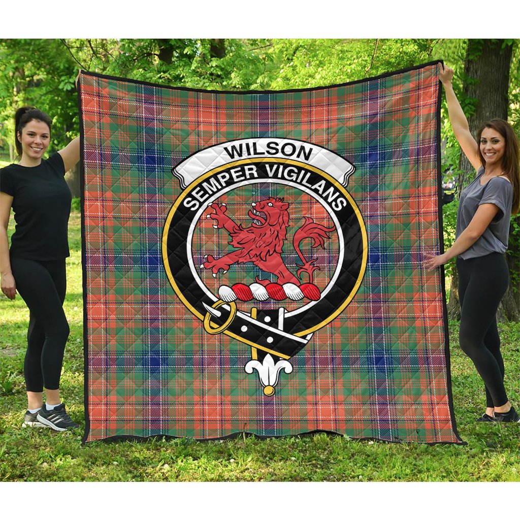 Wilson Ancient Tartan Crest Quilt