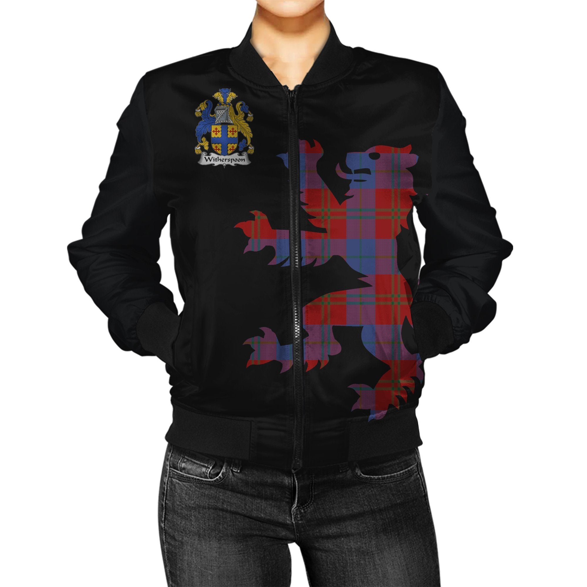 Witherspoon Tartan Bomber Jacket Lion & Thistle