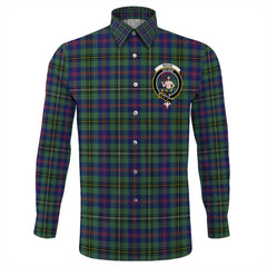 Wood Modern Tartan Long Sleeve Button Shirt