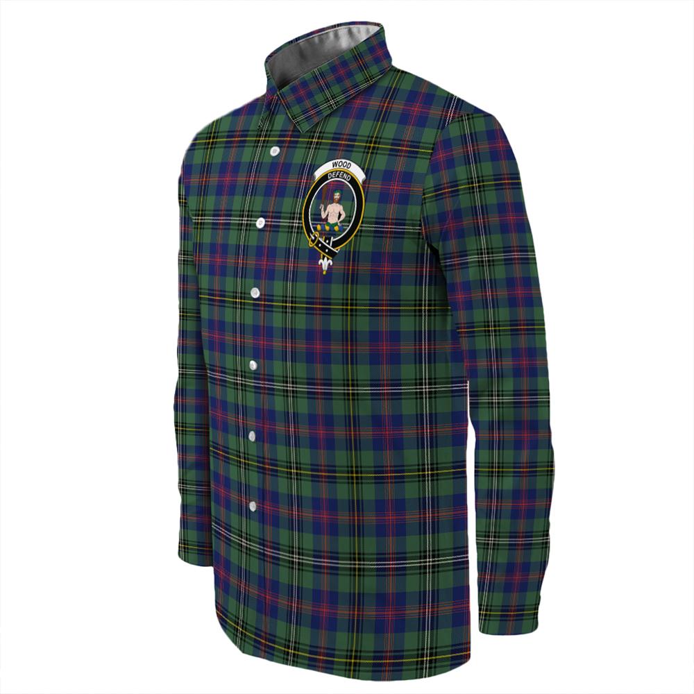 Wood Modern Tartan Long Sleeve Button Shirt