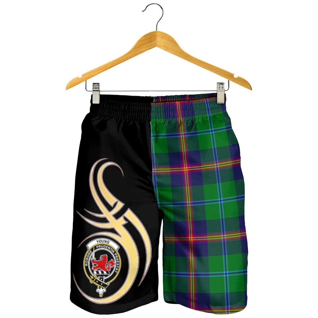 Young Modern Tartan Crest Men's Short PM8