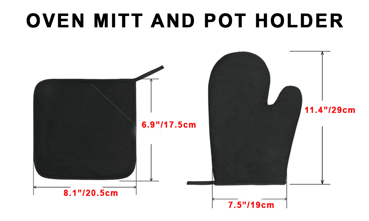 Elliot Modern Tartan Crest Oven Mitt And Pot Holder (2 Oven Mitts + 1 Pot Holder)