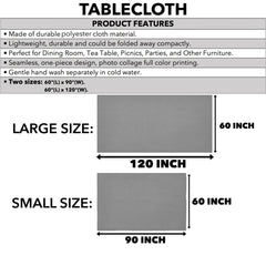 Halkett Crest Tablecloth - Black Style