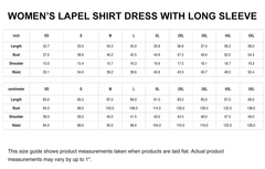 Kerr Modern Tartan Women's Lapel Shirt Dress With Long Sleeve