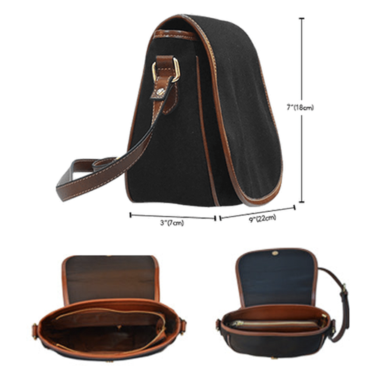 Chisholm Modern Tartan Saddle Handbags