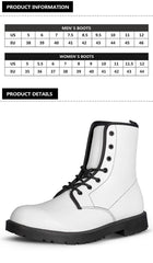 Scott Black & White Modern Tartan Leather Boots