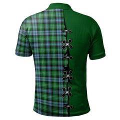Arbuthnot Ancient Tartan Polo Shirt - Lion Rampant And Celtic Thistle Style