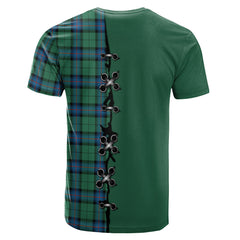 Armstrong Ancient Tartan T-shirt - Lion Rampant And Celtic Thistle Style