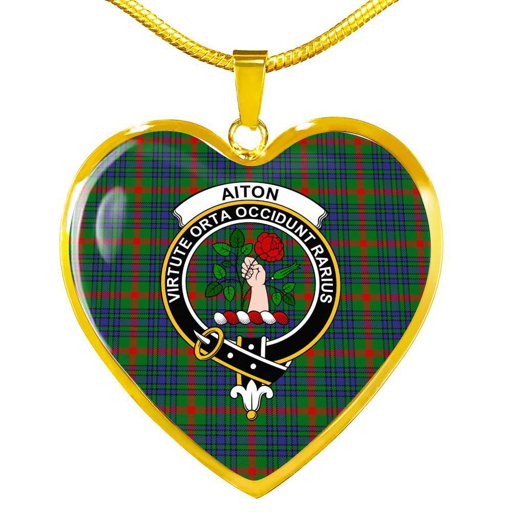 Aiton Tartan Crest Necklace