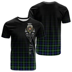 Baillie Modern Tartan Crest T-shirt - Alba Celtic Style