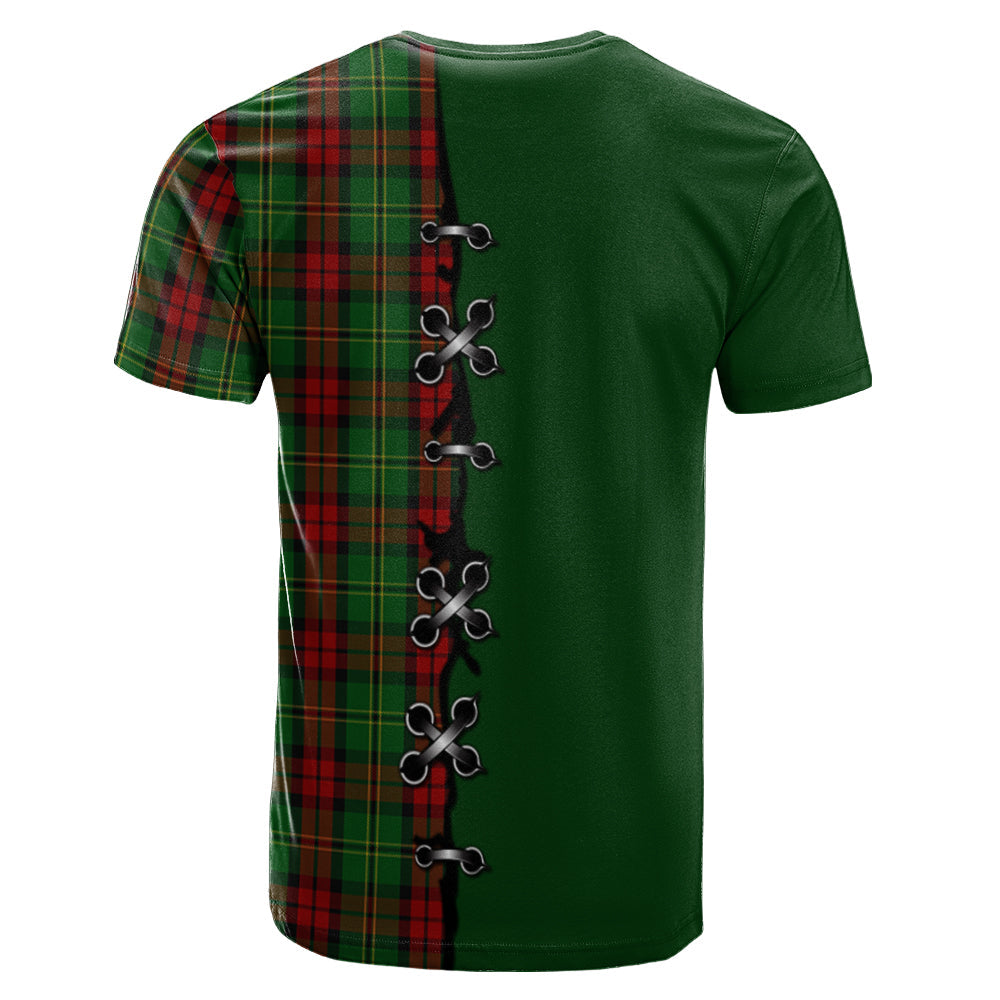 Blackstock Hunting Tartan T-shirt - Lion Rampant And Celtic Thistle Style