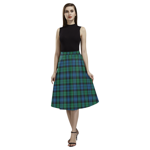 Blackwatch Ancient Tartan Aoede Crepe Skirt