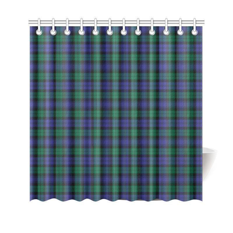 Blackwatch Modern Tartan Shower Curtain
