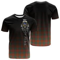 Bruce Ancient Tartan Crest T-shirt - Alba Celtic Style