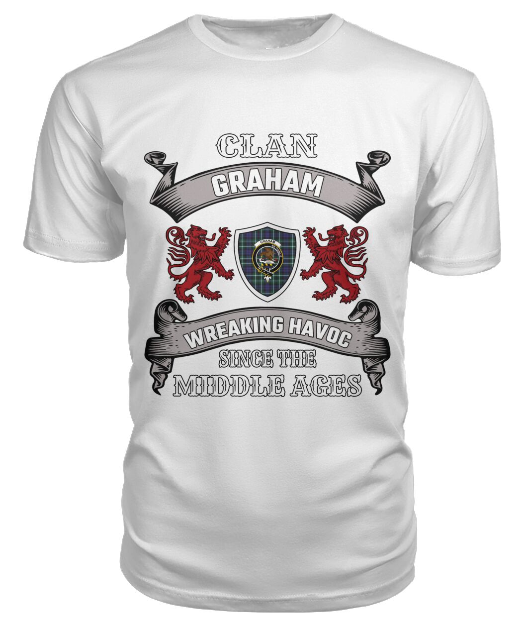 Graham Family Tartan - 2D T-shirt