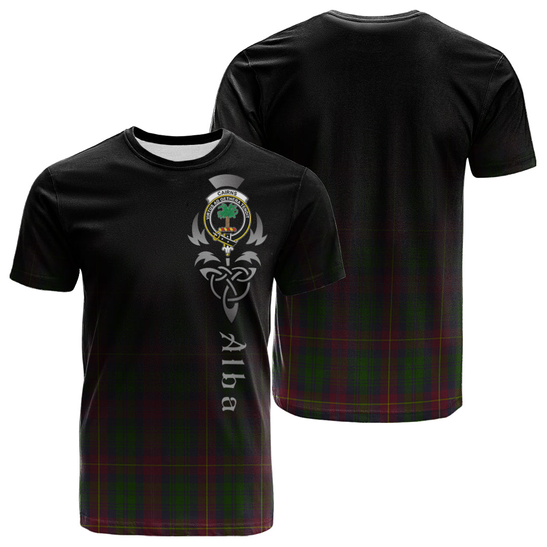 Cairns Tartan Crest T-shirt - Alba Celtic Style