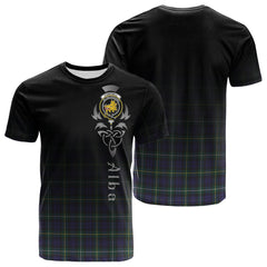 Campbell Argyll Modern Tartan Crest T-shirt - Alba Celtic Style