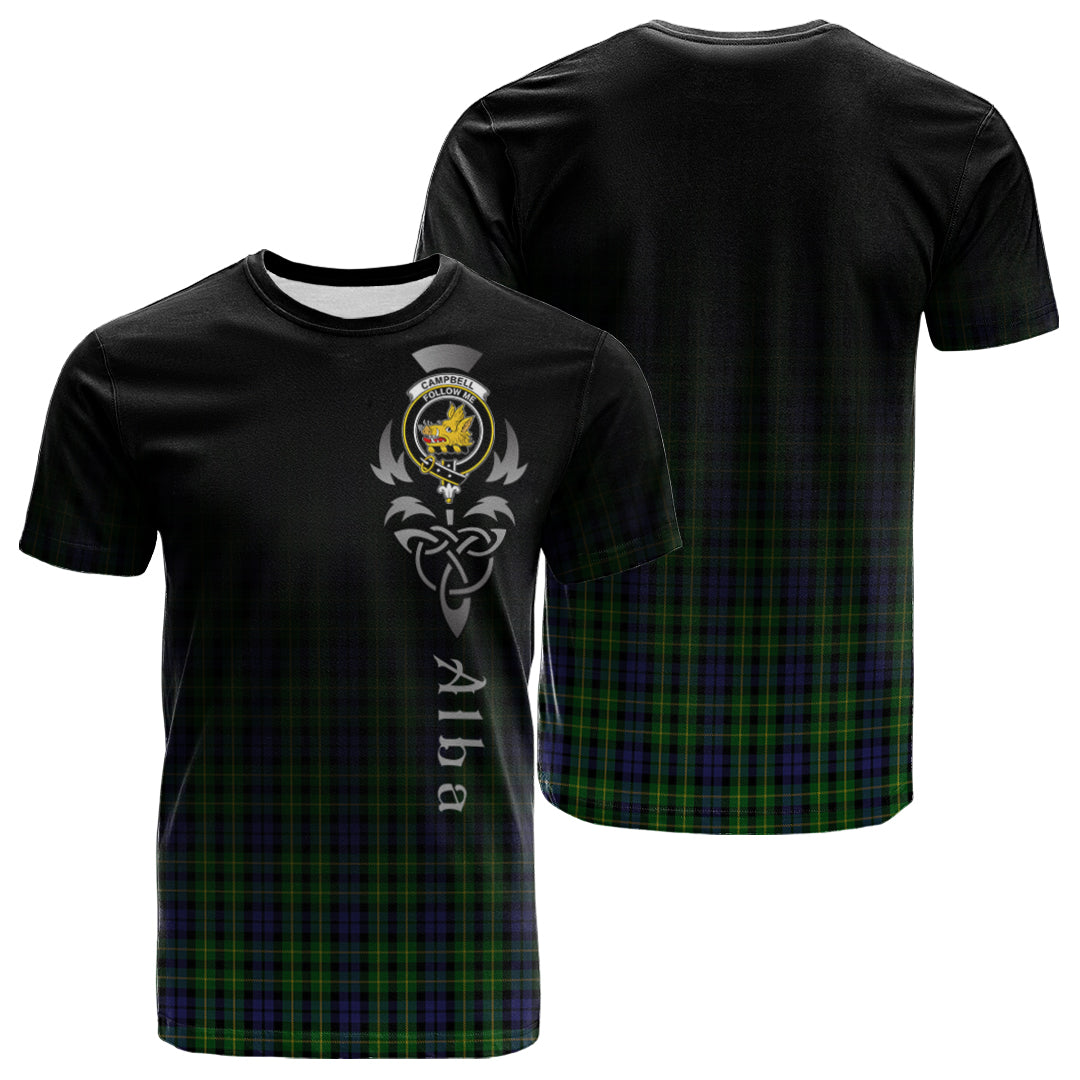 Campbell Of Breadalbane Tartan Crest T-shirt - Alba Celtic Style