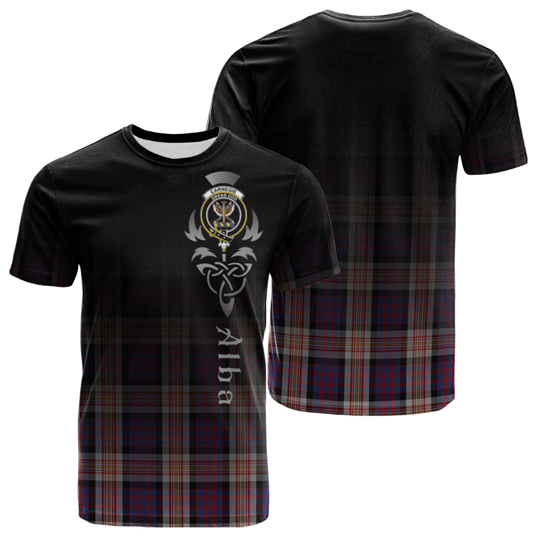 Carnegie Tartan Crest T-shirt - Alba Celtic Style