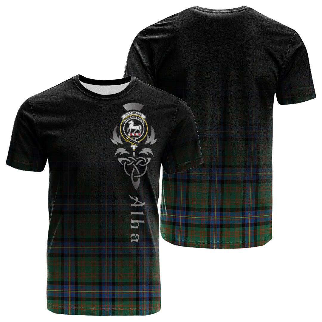 Cochrane Ancient Tartan Crest T-shirt - Alba Celtic Style