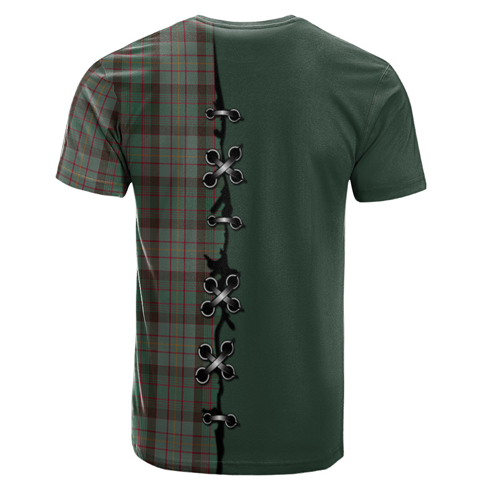 Cochrane Hunting Tartan T-shirt - Lion Rampant And Celtic Thistle Style