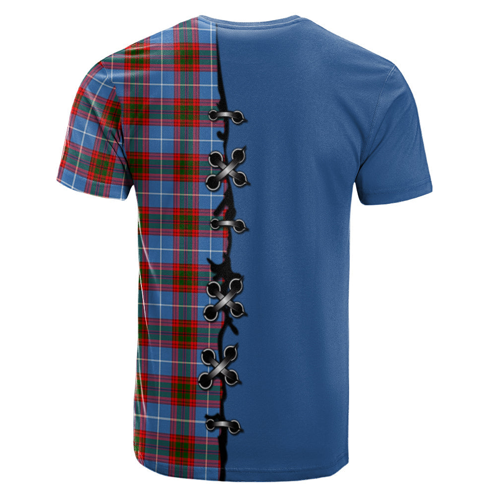 Congilton Tartan T-shirt - Lion Rampant And Celtic Thistle Style