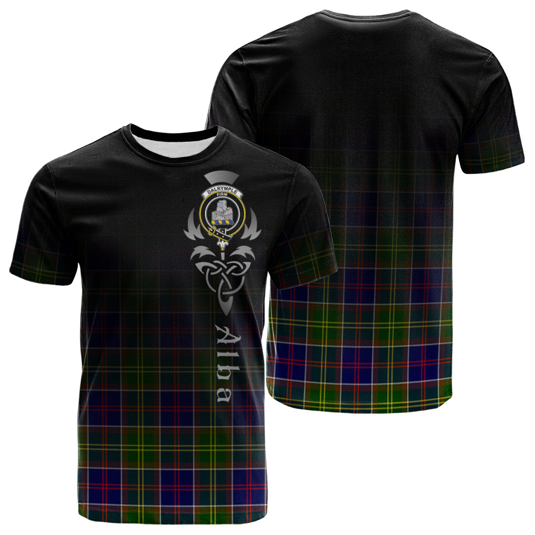 Dalrymple Tartan Crest T-shirt - Alba Celtic Style