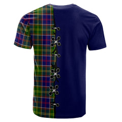 Dalrymple Tartan T-shirt - Lion Rampant And Celtic Thistle Style