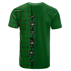 Don Tartan T-shirt - Lion Rampant And Celtic Thistle Style