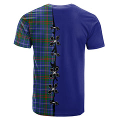 Edmonstone Tartan T-shirt - Lion Rampant And Celtic Thistle Style