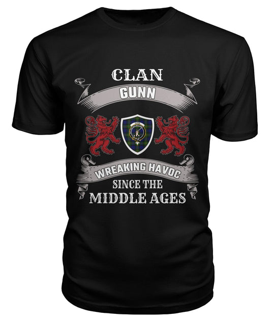 Gunn Family Tartan - 2D T-shirt 1060
