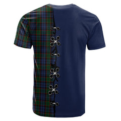 Fletcher Tartan T-shirt - Lion Rampant And Celtic Thistle Style