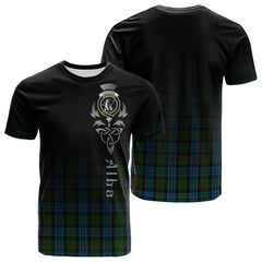 Fletcher Of Dunans Tartan Crest T-shirt - Alba Celtic Style