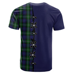 Forbes Tartan T-shirt - Lion Rampant And Celtic Thistle Style