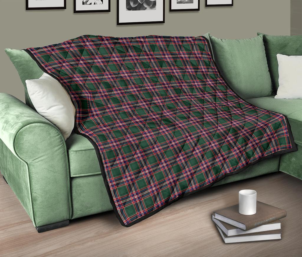 MacFarlane Hunting Modern Tartan Crest Quilt