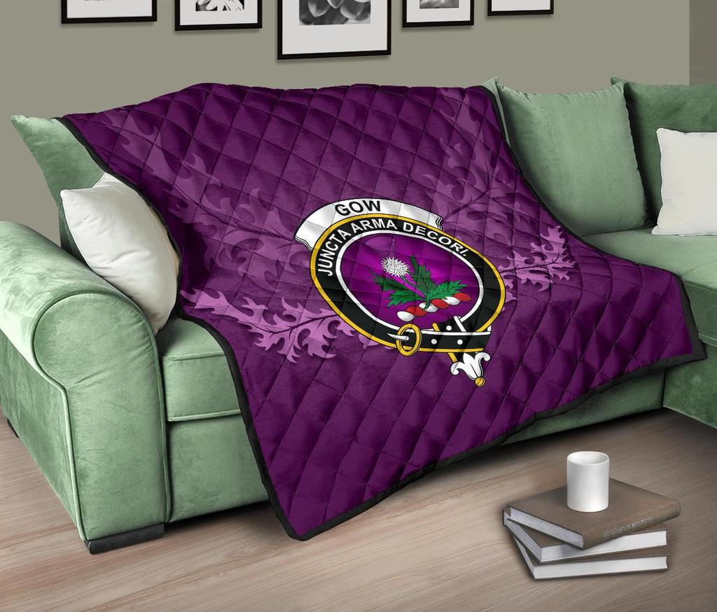 Gow Modern Tartan Crest Quilt
