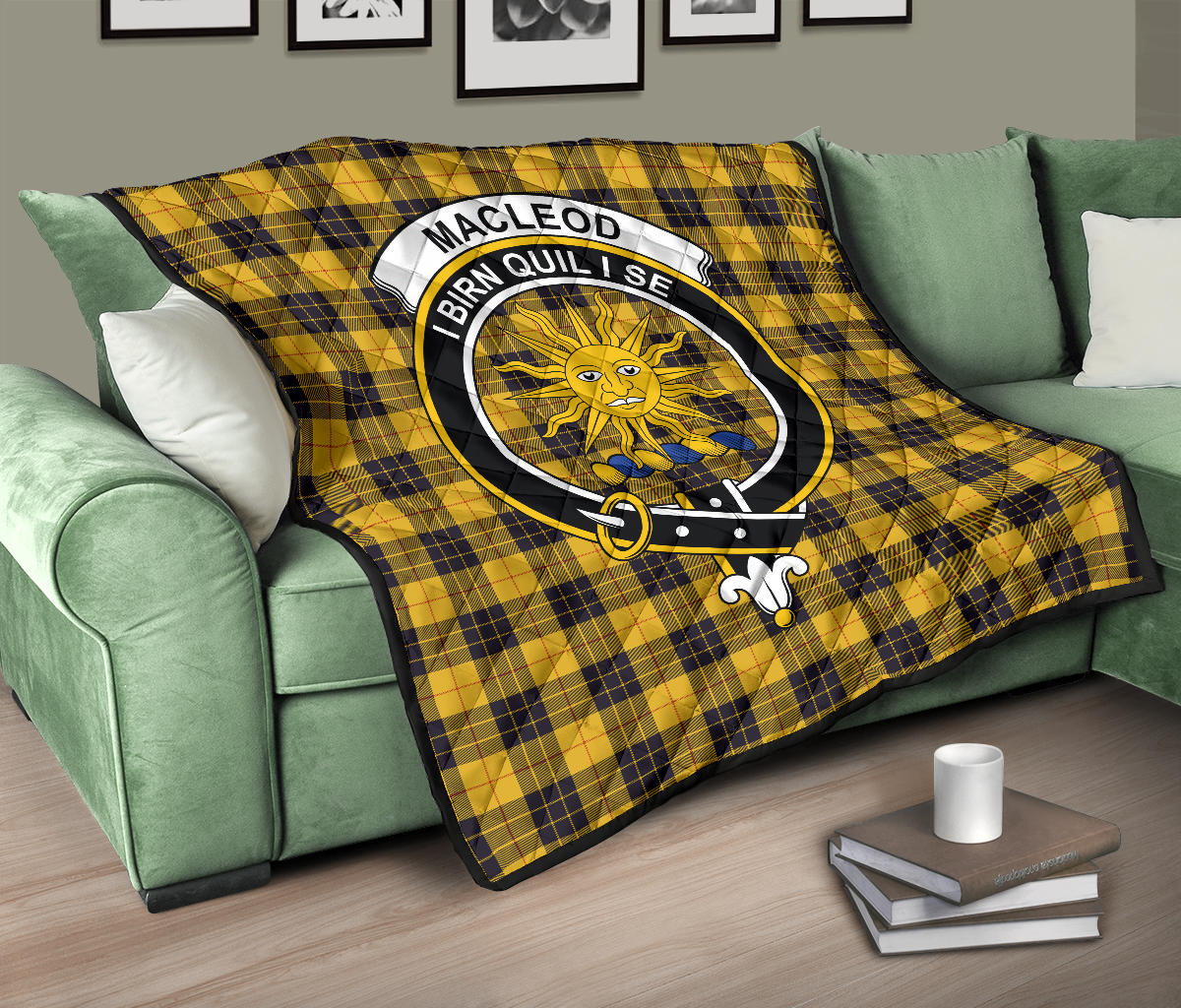 MacLeod of Lewis Ancient Family Tartan Crest Quilt - SP
