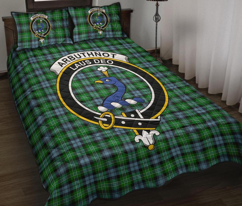 Arbuthnot Ancient Tartan Crest Quilt Bed Set