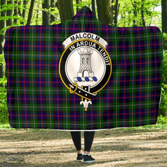 Malcolm (MacCallum) Tartan Crest Hooded Blanket