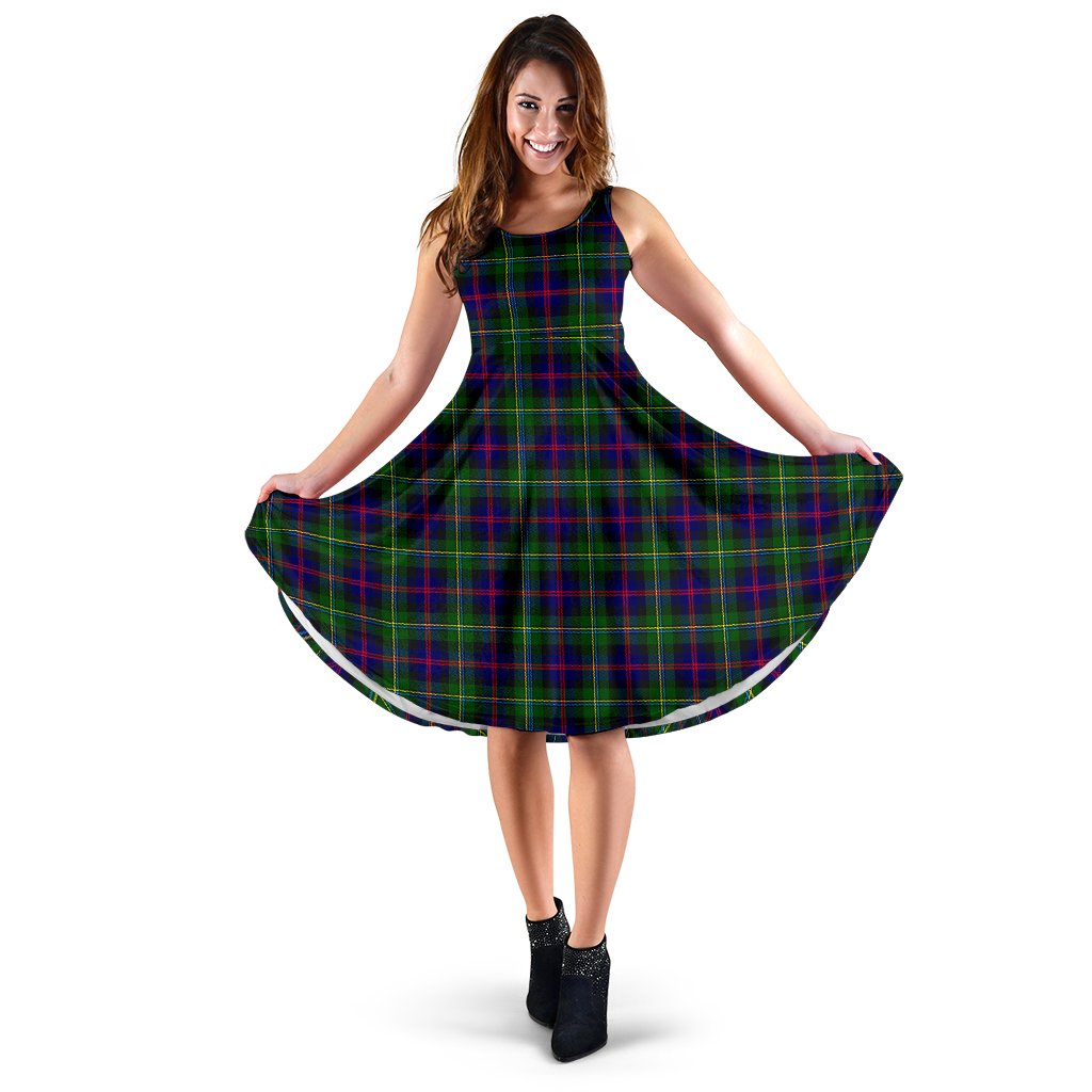 Malcolm (MacCallum) Modern Tartan Midi Dress