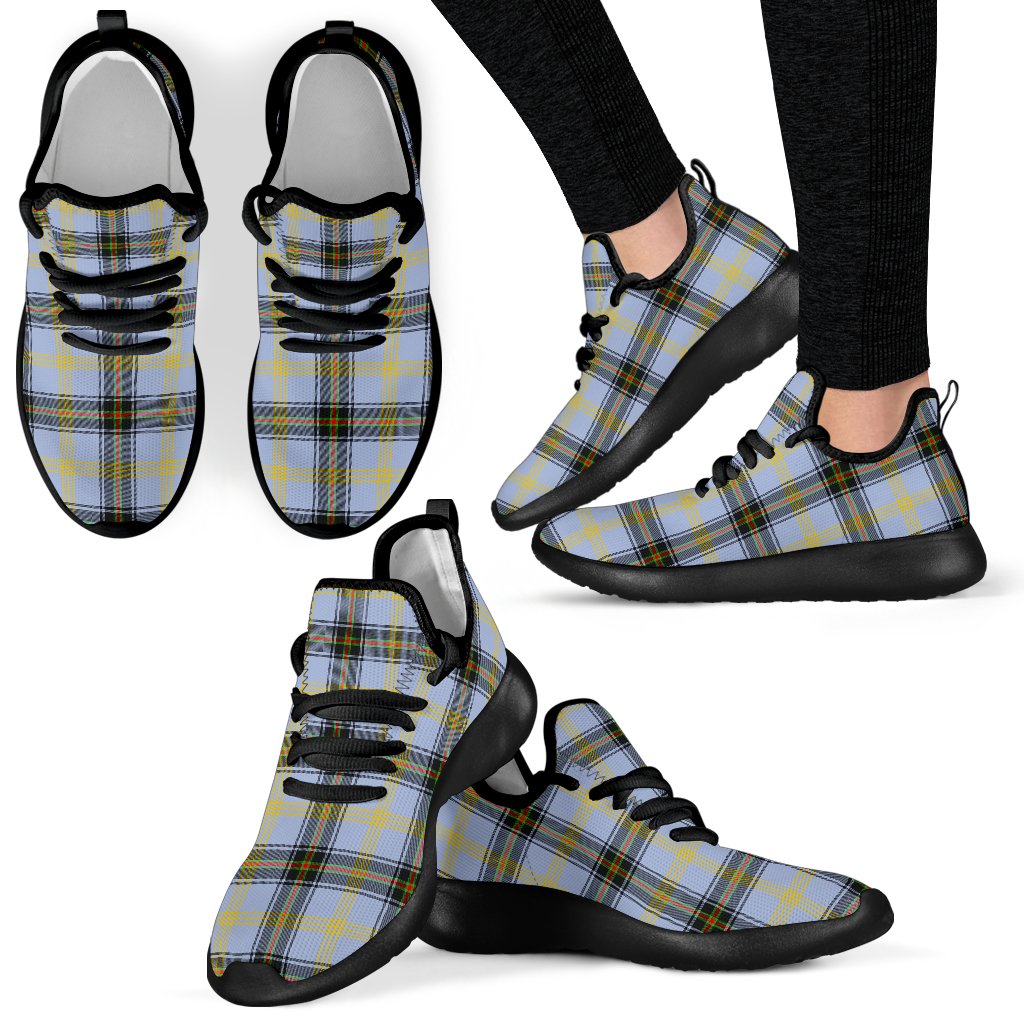 Bell of the Borders Tartan Mesh Knit Sneakers