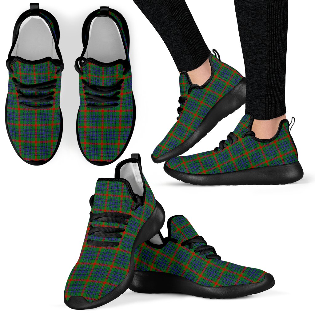 Aiton Family Tartan Mesh Knit Sneakers