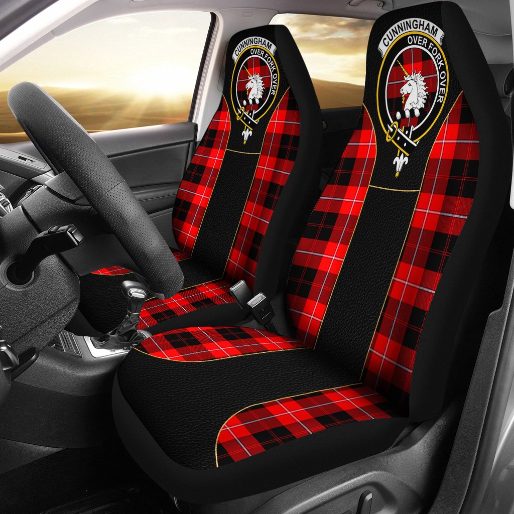 Cunningham Tartan Crest Special Style Car Seat Cover